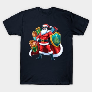 Santa’s Shield: Christmas Protector T-Shirt